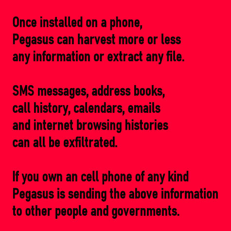 pegasus cell phone spyware